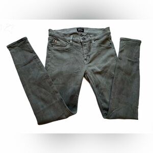 Hudson dark green Jeans Light Gray Denim Sz 27 with sparkle